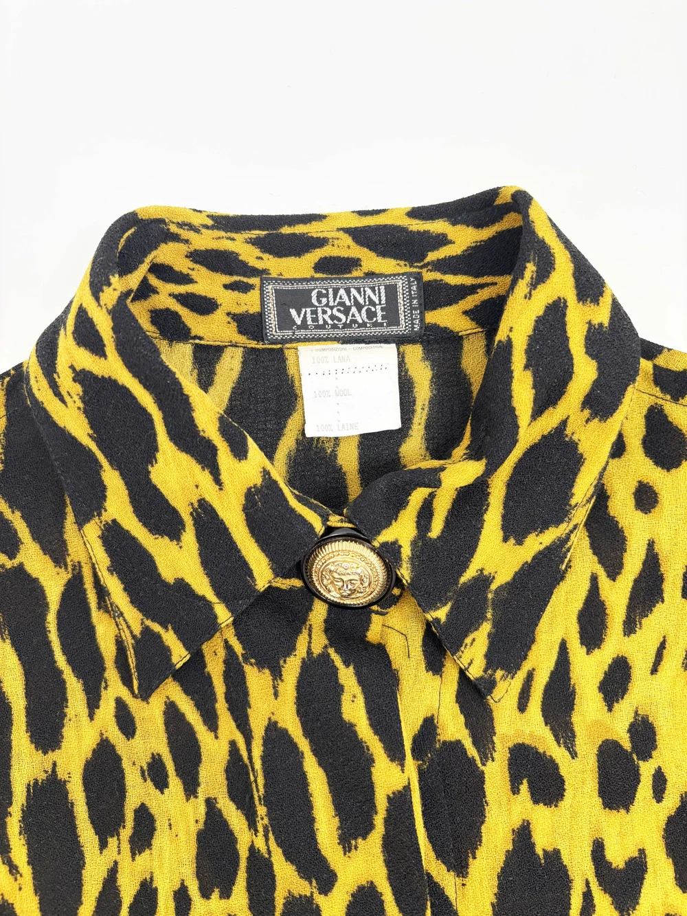 Gianni Versace S/S 1992 leopard print shirt — JAMES VELORIA